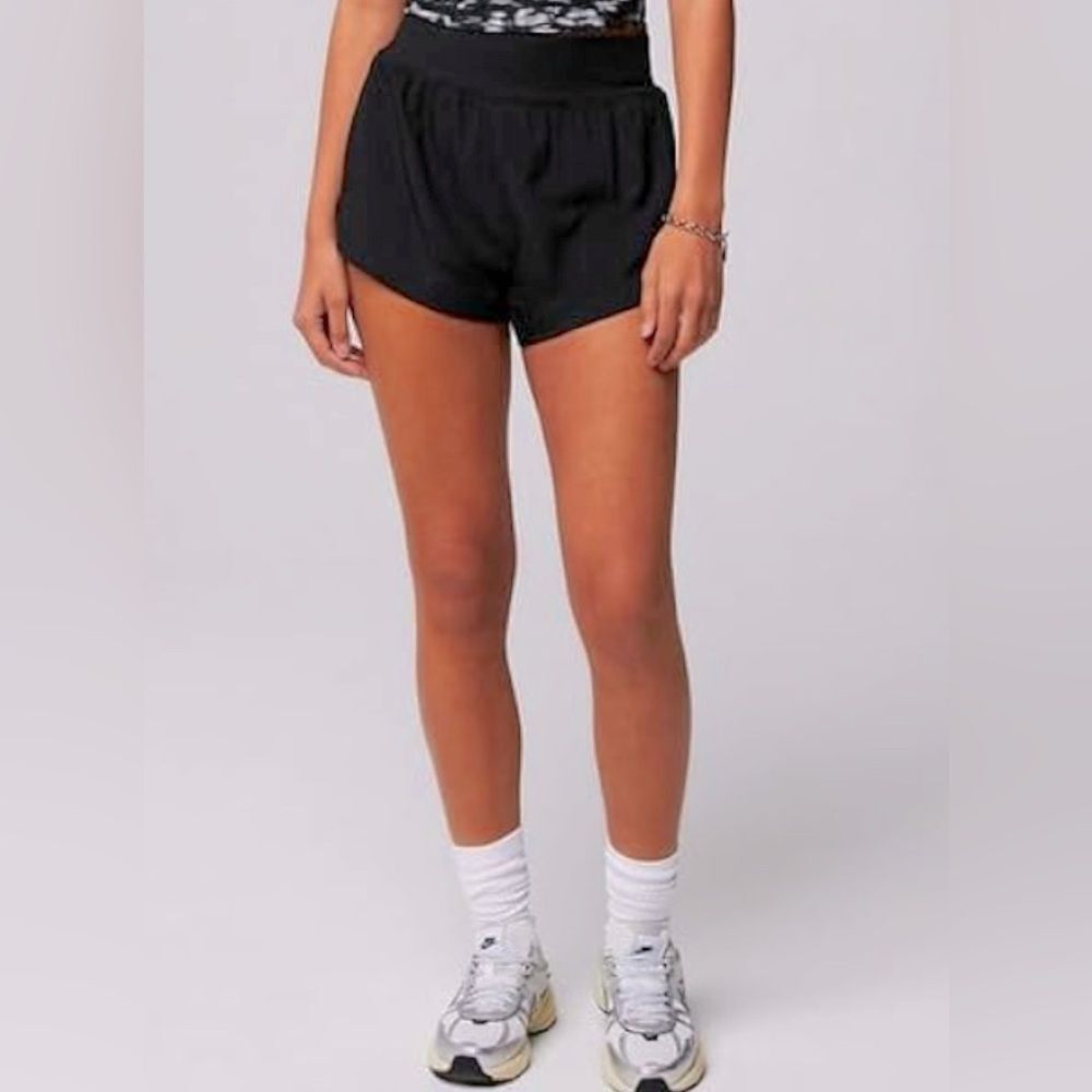Fabletics High-Waisted Layered Performance Shorts